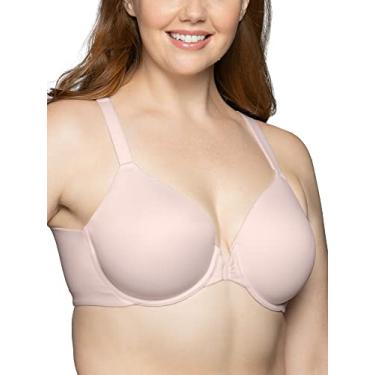 Imagem de Vanity Fair Sutiã feminino com fecho frontal completo, suave nas costas, bojos levemente forrados até DDD, Quartzo., 42D