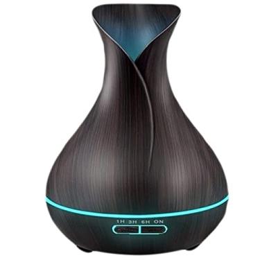Imagem de Umidificador De Ar Difusor Aromatizador Ultrassônico 400ml Jarro Com Controle LED Luatek LKJ-161 (Escura)