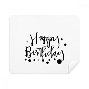 Imagem de Pano de limpeza Happy Birthday Gifts Blessing Best Wishes 2 peças de tecido de camurça