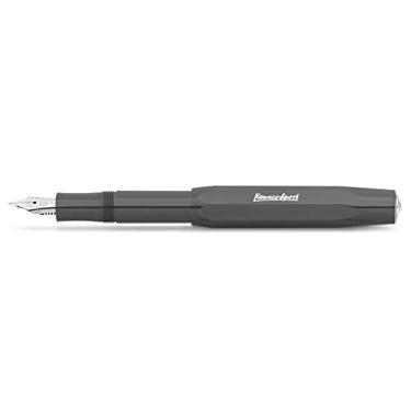 Imagem de Kaweco SKYLINE SPORT Caneta-tinteiro cinza I Premium para cartuchos de tinta I Caneta-tinteiro exclusiva 13 cm Ponta: EF (extrafina)