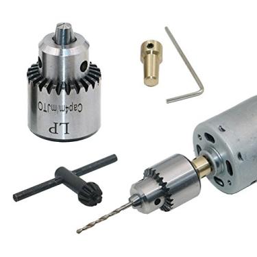 Imagem de Yakamoz Mini Electric Drill Chuck 0,3 – 4 mm JTO Torno montado para eixo de motor de 3,17 mm