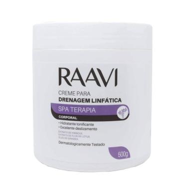 Imagem de Creme Para Massagem Corporal Raavi Drenagem Linfática 500g