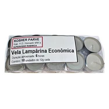 Imagem de Refil De Velas De Lamparina Shabat Parve 10 Und Kosher 6 HORAS