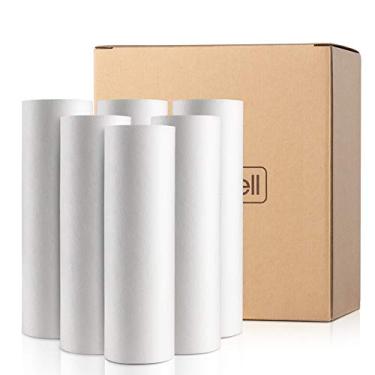 Imagem de Miniwell Filtro de chuveiro 720-Plus com cartuchos substituíveis, filtro de chuveiro com filtros duplos, remove 99% de cloro (Z - Substituição - 6 filtros de algodão PP)