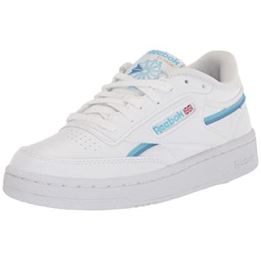Imagem de Reebok Tênis feminino Club C, Ftwr branco/azul digital/azul essencial, 14