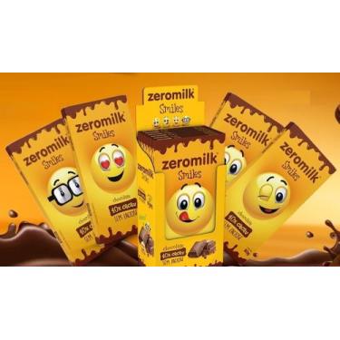 Imagem de Chocolate Zeromilk Smiles 40% Cacau S/Lactose 80G - Zeromilk - Tudo Ze