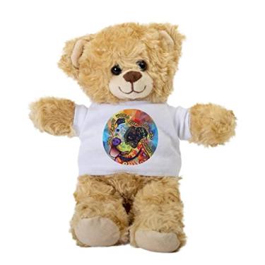 Imagem de Pit Bull in a Perfect World Teddy Bear, Dog Gift Stuffed Animal, Plush Teddy Bear with Tee, Welcoming Baby Gift, Gift for Her, Gift for Newborn, Cute Birthday Christmas Basket Gift Idea