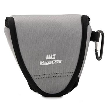Imagem de MegaGear Ever Ready Meia capa e alça de couro legítimo compatível com Fujifilm X-E3 (23 mm e 18 – 55 mm), Cinza
