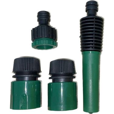 Imagem de Kit Esguicho Para Mangueira Com Engates Rapido + Adaptador