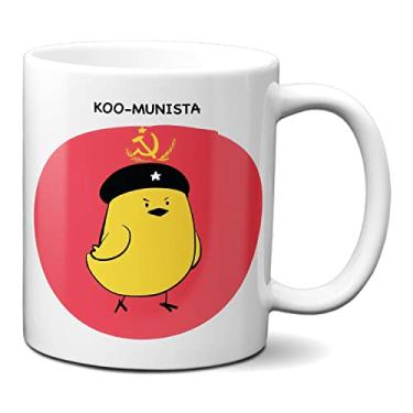 Imagem de Caneca Koo-Munista Rede Social Koo Presente Xícara Engraçada (Branca)