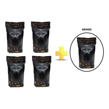 Imagem de Kit 5 Areias Sanitária Perfumada Com Talco Para Gatos 4Kg - Golden Cat