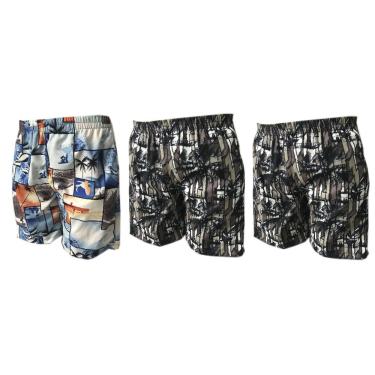 Imagem de Kit 3 Bermudas Surf Estampada Praia Tactel Masculina Adulto…