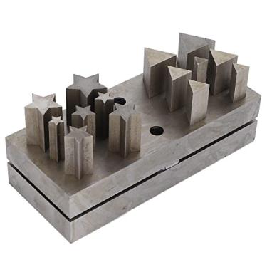 Imagem de Conjunto de facas de disco para fazer joias, conjunto de discos de molde para cortar chapa de aço de formato diferente, ferramentas de corte para joias Corte de metal formando pingente de moeda pingen