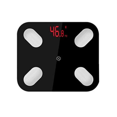 Imagem de balanças de banheiro - display digital de leitura fácil de 180 kg com plataforma grande para leitura instantânea de peso - preto