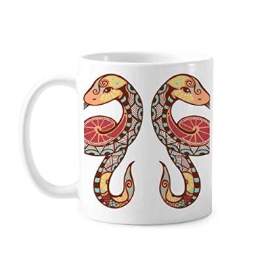 Imagem de Caneca de cerâmica com símbolo do zodíaco de constelação de gêmeos xícara de porcelana de café