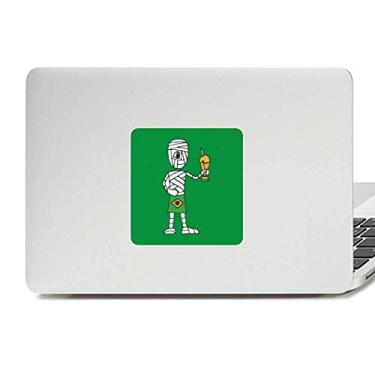 Imagem de Adesivo de vinil Paster Laptop com estampa de troféu de futebol brasileiro