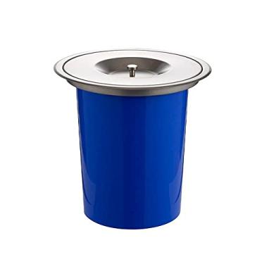 Imagem de PINGOO.CASA Lixeira de Embutir Para Bancada 8 Litros Aço Inox 304 Escovado Prata