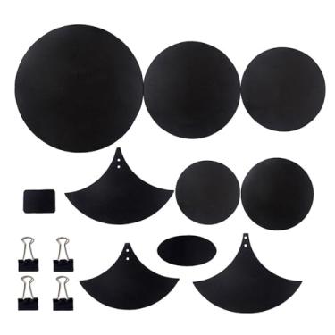 Imagem de Cymbal Drum Mute Pads Drum Mute Pad Mat Drum Head Pad & Sound Off Blocks Tapete de cinto com 4 clipes de fichário para prática de bateria Mute Pad Set Silenciador de tambor