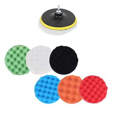Imagem de Roda de Almofada de Polimento, Máquina de Polimento de Esponja de 6 Polegadas, Roda de Polimento de lã, Cera de Roda, Polidor Elétrico e Almofadas de Buffer