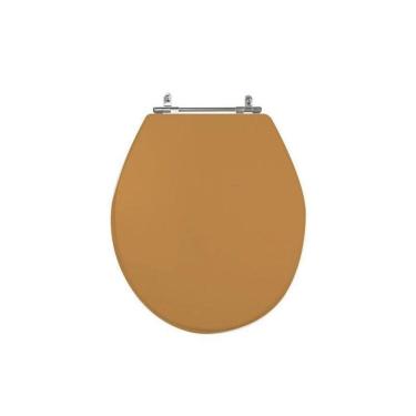 Imagem de Assento Sanitário Poliéster para Louça Ravena/izy deca Aço Bege Castor