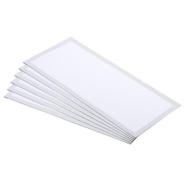 Imagem de PATIKIL Capa de ventilação magnética de 14 cm x 30 cm, pacote com 6 capas para registros de ar de parede de piso com ímã forte malha para bloquear detritos de poeira do cabelo, branco