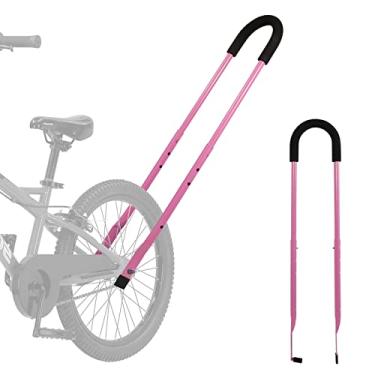 Imagem de moli dee Barra de pressão de equilíbrio de treinamento de segurança para bicicleta de ciclismo infantil (a-rosa)