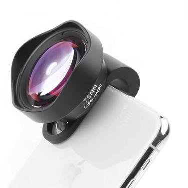Imagem de Lente de câmera de telefone profissional 75 mm lente macro HD efeito DSLR clipe para iPhone 12 11 Pro Max Samsung S20 Plus Huawei Xiaomi