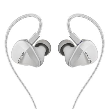 Imagem de Letshuoer Cadenza4 10 mm revestido com berílio 1DD+3Knowles BA Hybrid 4 Drivers HiFi intra-auriculares fones de ouvido com fio com cabo de cobre destacável de 0,78 mm de 2 pinos para músico,