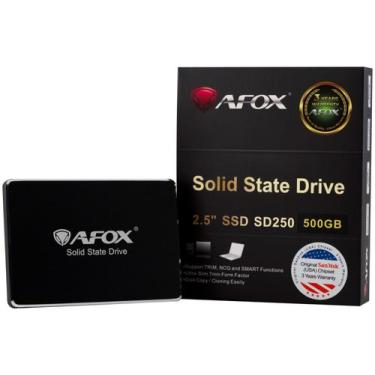 Imagem de Ssd 500Gb Afox Sd250-500Gn Sata Iii Leitura 560Mb/S E Gravação 512Mb/S