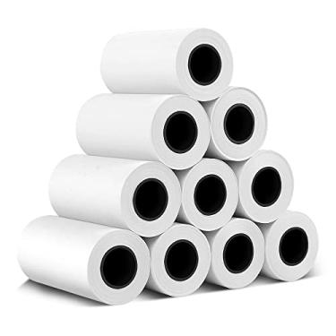 Imagem de Pacote com 10 refil de papel de impressão para câmera instantânea, 5 x 3 cm, impressora fotográfica, rolos de papel térmico, impressão, branco, refil de papel para câmera, compatível com VTech,