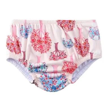 Imagem de Acqua di Mare Biquini com Fralda de Piscina Reutilizável Bebê Menina 6 a 24 meses (Árvores, 12 meses)