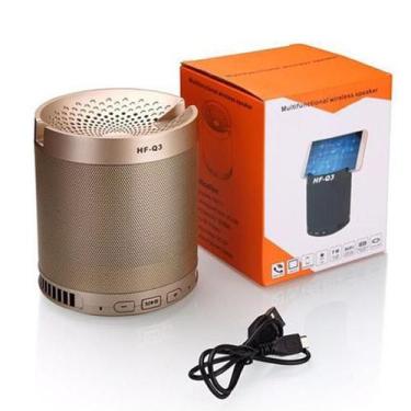 Imagem de Caixa De Som Bluetooth Q3 Usb Mp3 Aux Com Suporte Celular - Hfq3