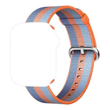 Imagem de Pulseira Nylon Amarela Compatível com Apple Watch 38mm 40mm - Baú do V