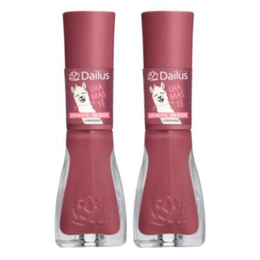 Imagem de Kit 2 Esmalte Dailus Lhamastê Cor Sentimental, Sou Dessas com 8ml