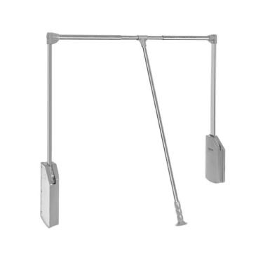 Imagem de Cabideiro Basculante Dual Slow 890 a 1.210mm Prata/Cromado FGVTN