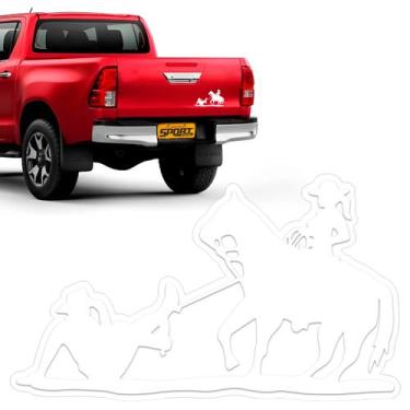Imagem de Adesivo Country Cavalo Cowboy Casal Sertanejo Decorativo - SPORTINOX, 