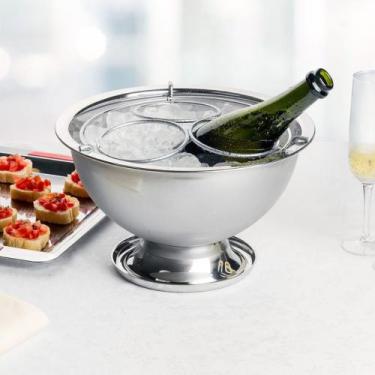 Imagem de Champanheira Brinox Lyon 6 litros Com Separador Para 3 Garrafas Ø 32 c