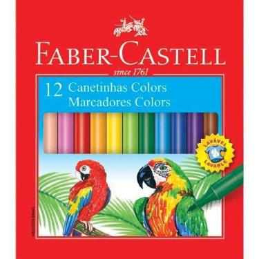 Imagem de Caneta hidrográfica 12 cores Marca Faber-Castell