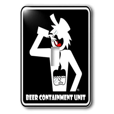 Imagem de 3dRose LLC lsp_14684_1 Unidade de contenção de cerveja placa preta 1 interruptor único