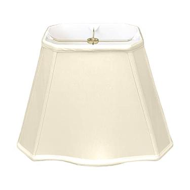 Imagem de Abajur básica retangular inferior Royal Designs, bege, (4 x 6) x (7 x 10) x 8,5 (BS-747-10BG)