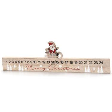 Imagem de Calendario natalino regua noel no treno - 40x2x11cm - Wincy