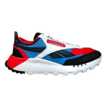 Imagem de Reebok Tênis feminino clássico legado, Preto/vermelho/azul., 9.5 Women/8 Men