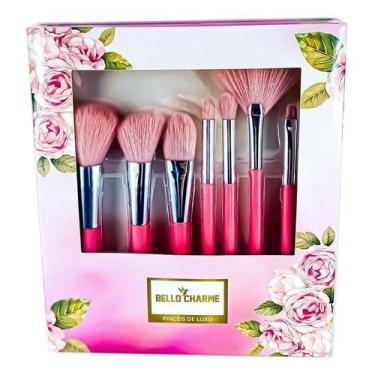 Imagem de Kit 8 Pincéis De Maquiagem Premium Bello Charme