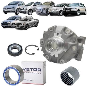 Imagem de Tampa Dianteira Do Compressor + Rolamento De Ar  Delphi Cvc - Ma comer