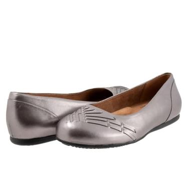 Imagem de SoftWalk Sapatilha feminina Sonoma Weave Ballet, Metal de estanho, 8 Wide