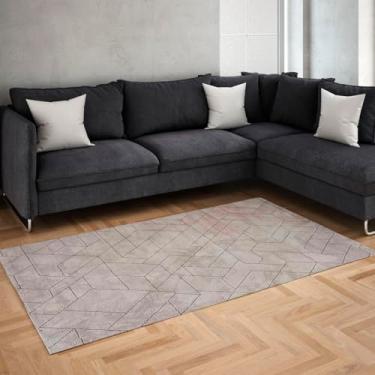 Imagem de Tapete Bodrun Geométrico para Sala e Quarto, 300x400cm, Bege