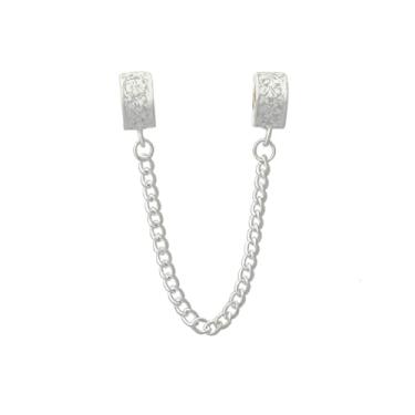 Imagem de Trava de Segurança para Pulseira de Berloque Banhado a Prata 925 Charm