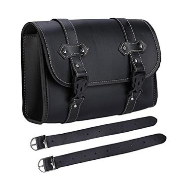 Imagem de Mala de viagem para motocicleta, bolsa de couro para motocicleta, kit de ferramentas de poliuretano, serve para todas as motocicletas, preta, impermeável, capa superior para motocicleta