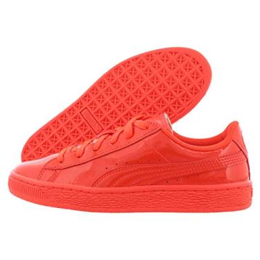 Imagem de T nis PUMA Basket Classic Patent PS, Red Blast/Red Blast, 5.5 Big Kid