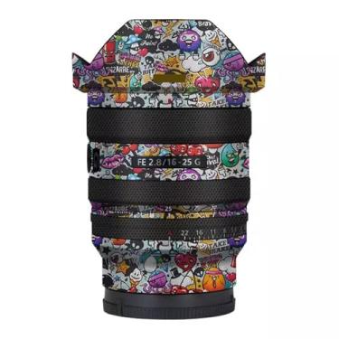 Imagem de Adesivo de vinil para câmera antirarranhões para Sony FE 16-25 mm F2.8 G Body Protective Film Decal Coat FE 2,8/16-25 G 2,8 (Graffiti White)